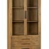 Armoire avec tiroir et casiers porte vitrée en bois chêne déco contemporaine (1) Armoire avec tiroir et casiers porte vitrée en bois chêne déco contemporaine (1)
