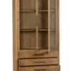 Armoire avec tiroir et casiers porte vitrée en bois chêne déco contemporaine (2) Armoire avec tiroir et casiers porte vitrée en bois chêne déco contemporaine (2)