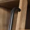 Bibliothèque en chêne et fer avec echelle déco bois pour livres 240 cm (3) Bibliothèque en chêne et fer avec echelle déco bois pour livres 240 cm (3)