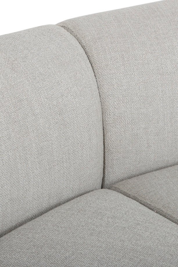 Canapé arc de cercle oval tissu beige (4) Canapé arc de cercle oval tissu beige (4)