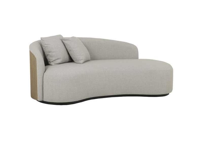 Canapé méridienne zen bois chêne au dos déco gris tissu (1) Canapé méridienne zen bois chêne au dos déco gris tissu - Décoration de salon - Décoration d'intérieure - Mobilier intérieur confort