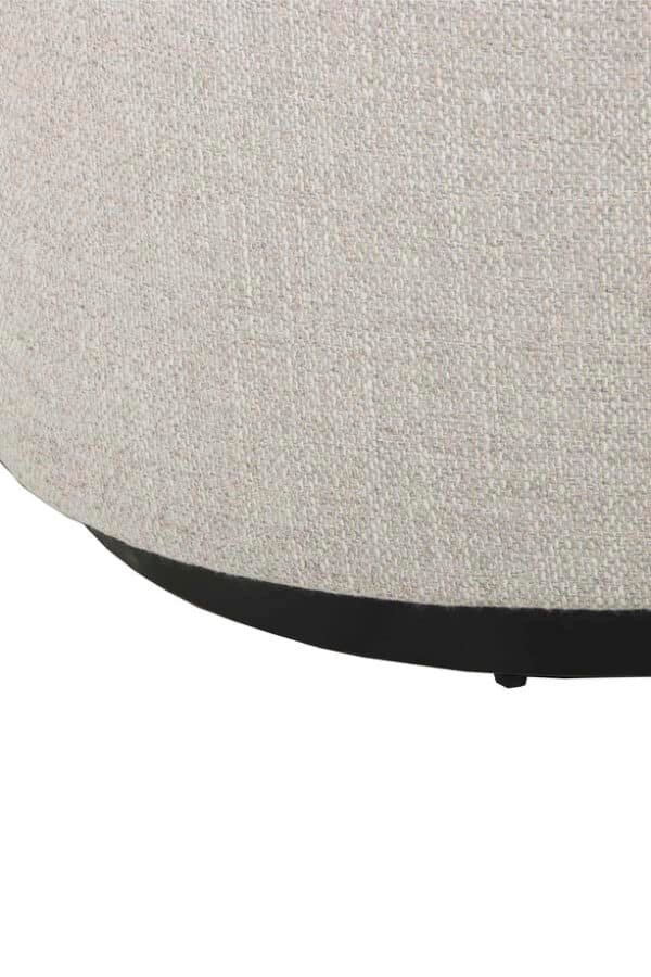 Canapé méridienne zen bois chêne au dos déco gris tissu (4)