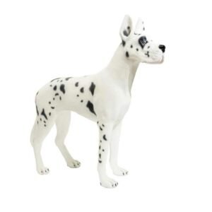 Grand danois dogue allemand sculpture statue chien déco noir et blanc design - Oeuvre d'art déco - Décoration de salon - - Sculpture ornement - Maison feng shui - Cadeau déco