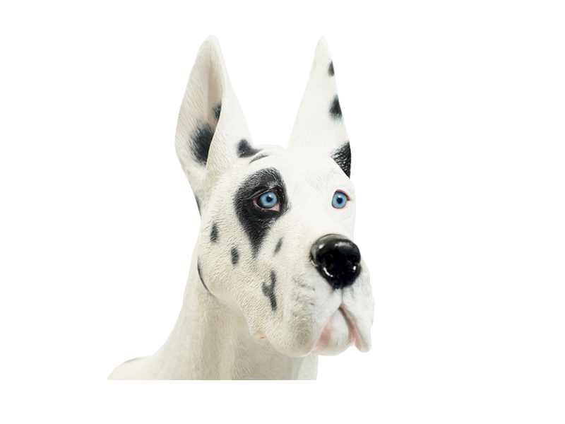 Grand danois dogue allemand sculpture statue chien déco noir et blanc design art Grand danois dogue allemand sculpture statue chien déco noir et blanc design art