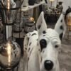 Grand danois dogue allemand sculpture statue chien déco noir et blanc design zoom 1 (1) Grand danois dogue allemand sculpture statue chien déco noir et blanc design zoom 1 (1)