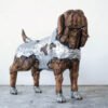 Sculpture chien Bulldog bois teck et métal design déco tendance (5) Sculpture chien Bulldog bois teck et métal design déco tendance (5)