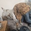Sculpture chien Bulldog bois teck et métal design déco tendance (6) Sculpture chien Bulldog bois teck et métal design déco tendance (6)