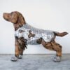 Sculpture chien labrador bois teck et métal design déco (5) Sculpture chien labrador bois teck et métal design déco (5)