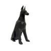 Sculpture statue origami doberman chien Noir design déco (1) Sculpture statue origami doberman chien Noir design déco - Oeuvre d'art déco - Décoration de salon - Décoration d'intérieure - Sculpture ornement - Maison feng shui - Cadeau déco