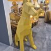 Sculpture statue origami doberman jaune déco design chien scène (3) Sculpture statue origami doberman jaune déco design chien scène (3)
