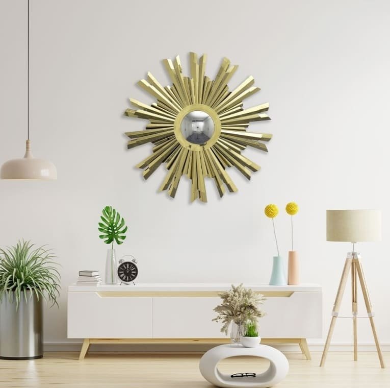 sculpture en inox Soleil doré déco mural ornement intérieur design (2) sculpture en inox Soleil doré déco mural ornement intérieur design (2)